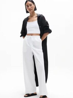 NWOT Athleta Drift Mid Rise Poplin Pant